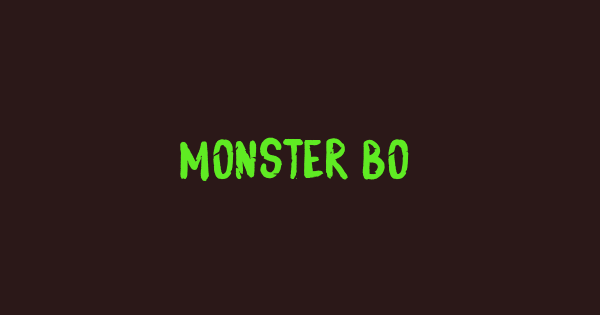 Monster Boo font thumb